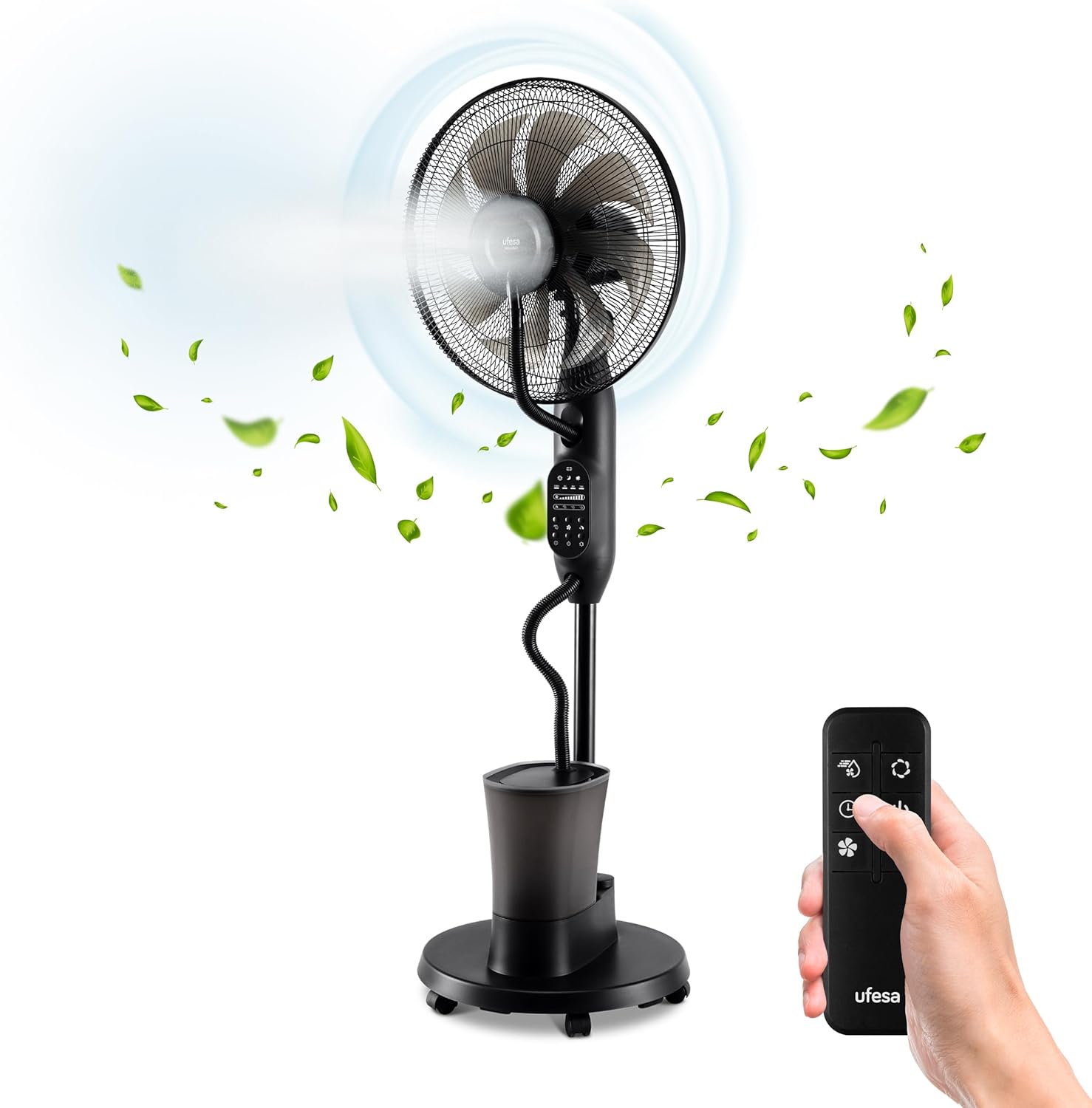 Télécommande – Mist Fan VNDC Ventilateur Brumisateur – Ventilateurs de table, Ufesa, 3 Modes, 9 Vitesses, 40cm de Diamètre
