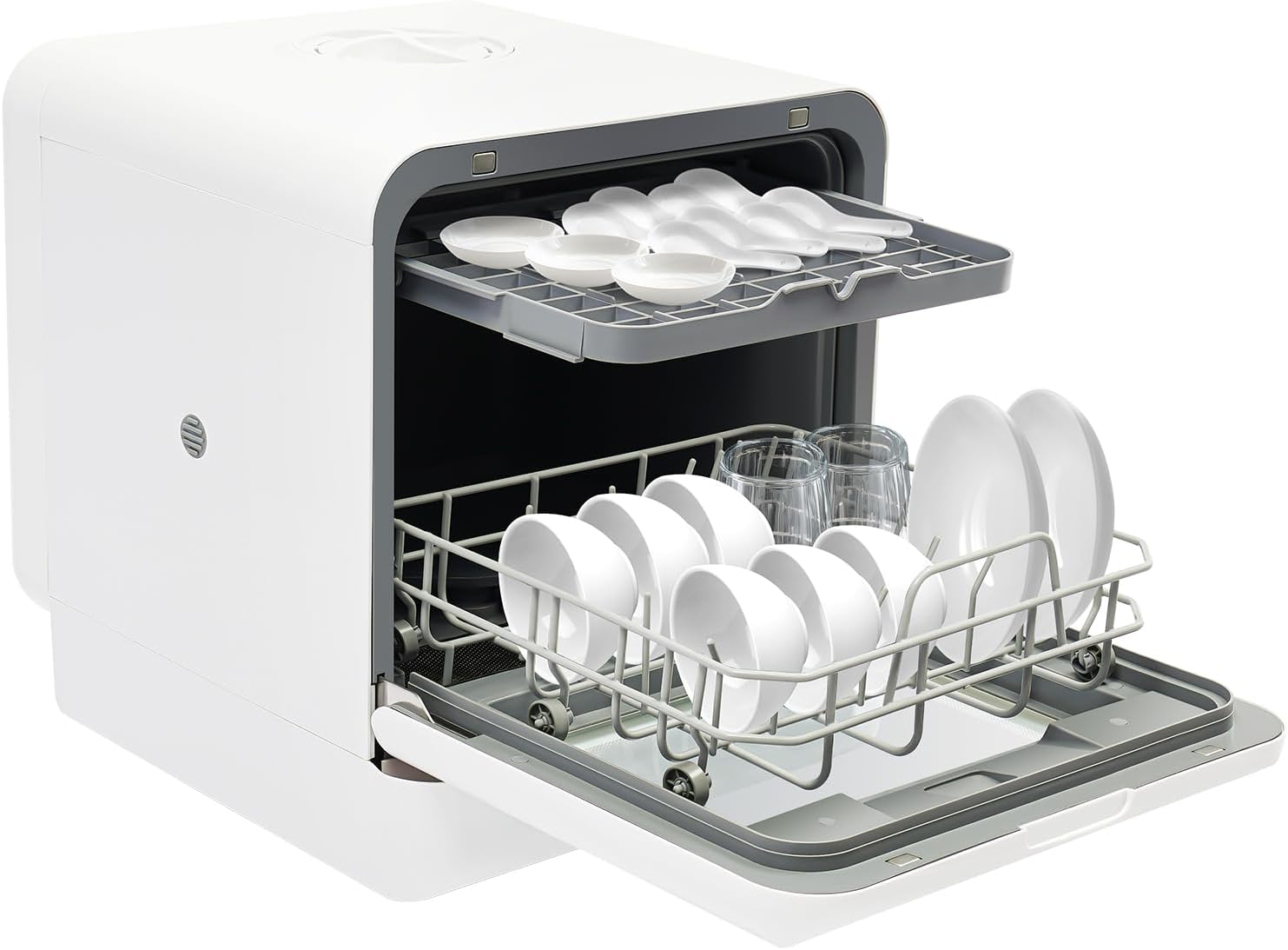 Lave-Vaisselle De Comptoir Compact Portable Mini-Lave-Vaisselle Table Espace Couverts Sur – Lave-vaisselles posables