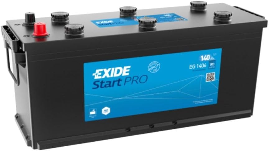 BATERÍA 12V/140AH - 800 CCA - START PRO (HD) EG1406 – Eclairages intérieurs, Exide Technologies, Noir/Bleu