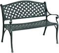 Banc de Jardin 2 Places en Fonte d'aluminium résistant aux intempéries avec Dossier et – Generisch, terrasse, Balcon - Bronze