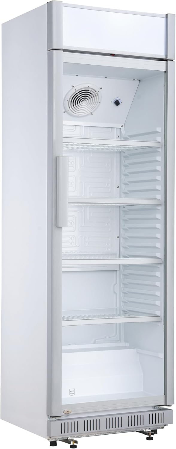 347 L – Réfrigérateur à Boissons/Frigo Vitré GSC2360C – Rafraichisseurs de boissons, METRO Professional, avec Serrure, 180 W, Blanc