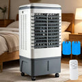 Climatiseurs portables – JGJSQYY, Rafraîchisseur d'air Évaporatif 20L, 3-en-1 Ventilateur & Humidificateur avec Télécommande, Minuteur 7.5H