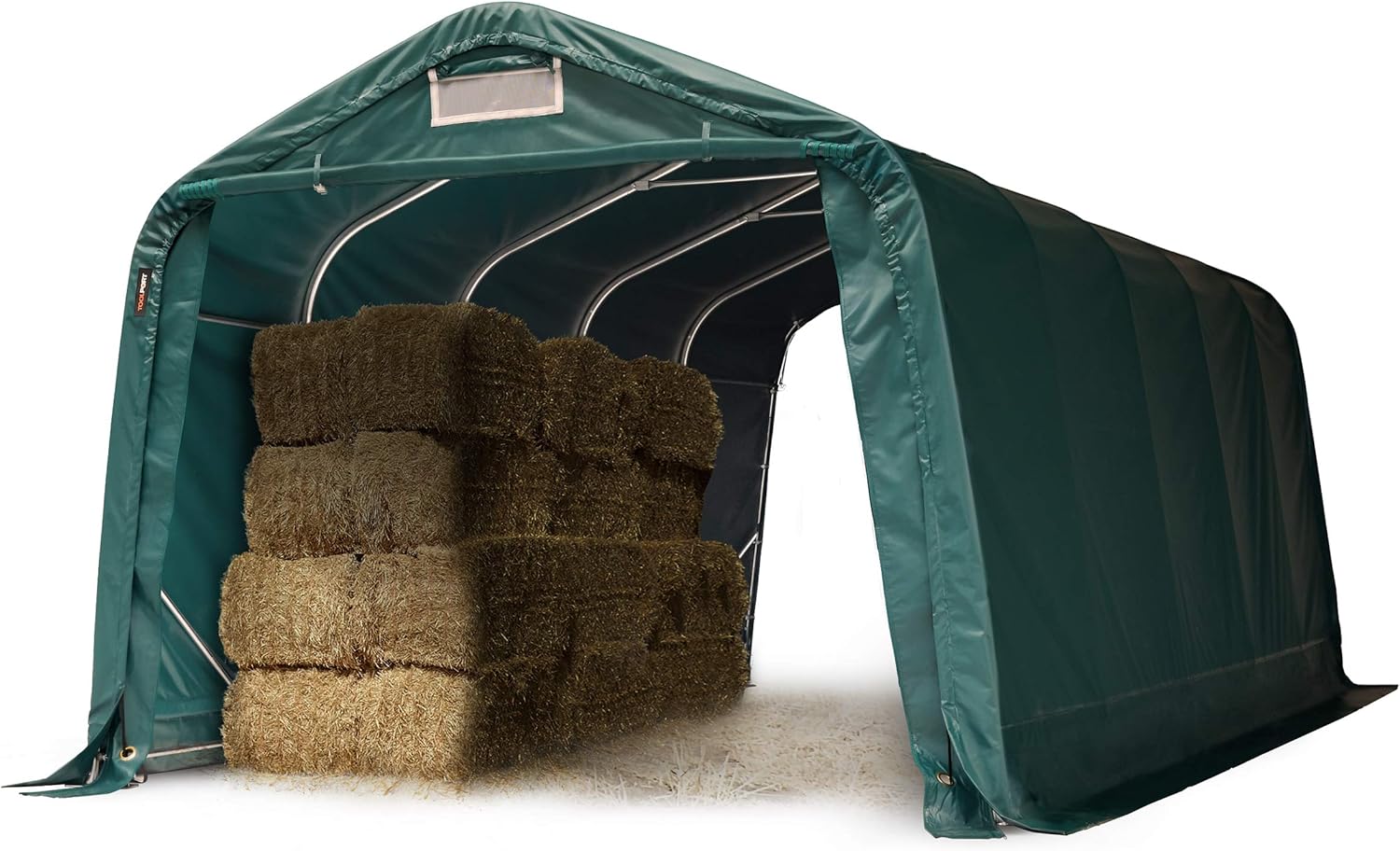 Abris de jardin – TOOLPORT, Abri Tunnel Robuste 3, 3x6 m résistant aux intempéries Bâche PVC 800N Abri Tente de Stockage Vert