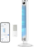DREO Ventilateur colonne intelligent 554S – ventilateur sur pied réglable 102–114 cm, silencieux 20 dB, 9 vitesses, 4 modes, 8.4 m/s, minuterie 12 h
