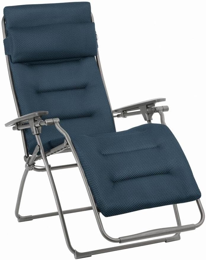 Lafuma MOBILIER - Fauteuil Relax Transat Jardin - Chaise Longue - Matelassé Zéro Gravité - Futura – Bains de soleil