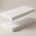 Lot de 2 Matelas 90x190x10cm – Lot de 2 Matelas 90x190 - Épaisseur 10cm Matelas Ergonomique, Luxirest, Blanc