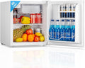 Petit Frigo Compact et Thermostat Réglable – Mini Réfrigérateur 46L, FOHERE, Blanc, Silencieux, Porte Réversible