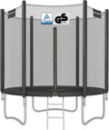 SONGMICS Trampoline Extérieur Enfant Diamètre 183/244/305/366/427 cm – Poteau Droit de 180 cm de Haut, Cadre en Acier