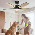 106cm Ventilateur de Plafond Silencieux avec Lumière – Airwit, Télécommande et Moteur Réversible DC pour Chambre, Salon et Cuisine