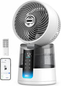 DREO TurboCool Ventilateur 516S – contrôle app & télécommande., silencieux 20 dB, 6 vitesses, 2 modes, ventilateur de table oscillation 150° + 30°