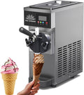 Machine à crème glacée commerciale avec nettoyage automatique et pré-refroidissement pour – Noir/Argent, Machines à glace et sorbetières
