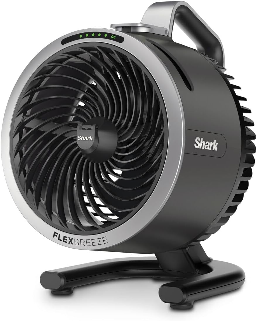 Ventilateurs de table – Shark, FlexBreeze HydroGo, rafraîchisseur d'air silencieux intérieur/extérieur, 5 réglages de vitesse, FA050EU, léger