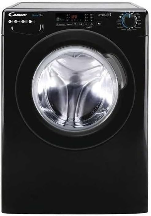 CANDY Lave linge Frontal CO12103DBBE1-47 – 9 programmes rapides en accès direct, Noir