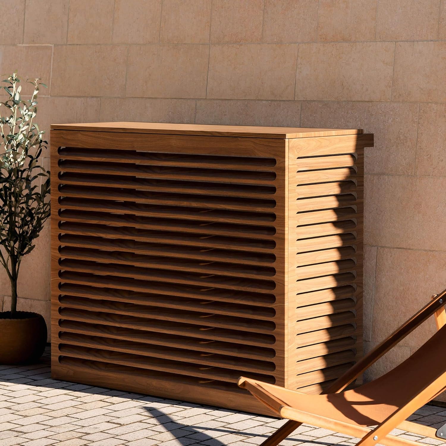 Pièces et accessoires pour radiateur – Cabanaclim, Cache Clim & Pompe à chaleur, XL - 126 x 56 x 113 cm Protège des intempéries